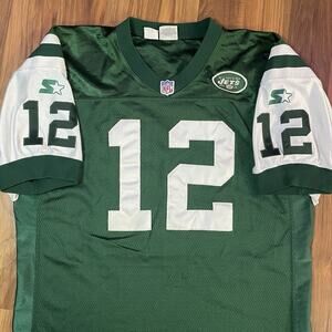 Vintage 80s 90s Joe Namath #12 New York Jets Home Jersey by Starter Pro Line 52